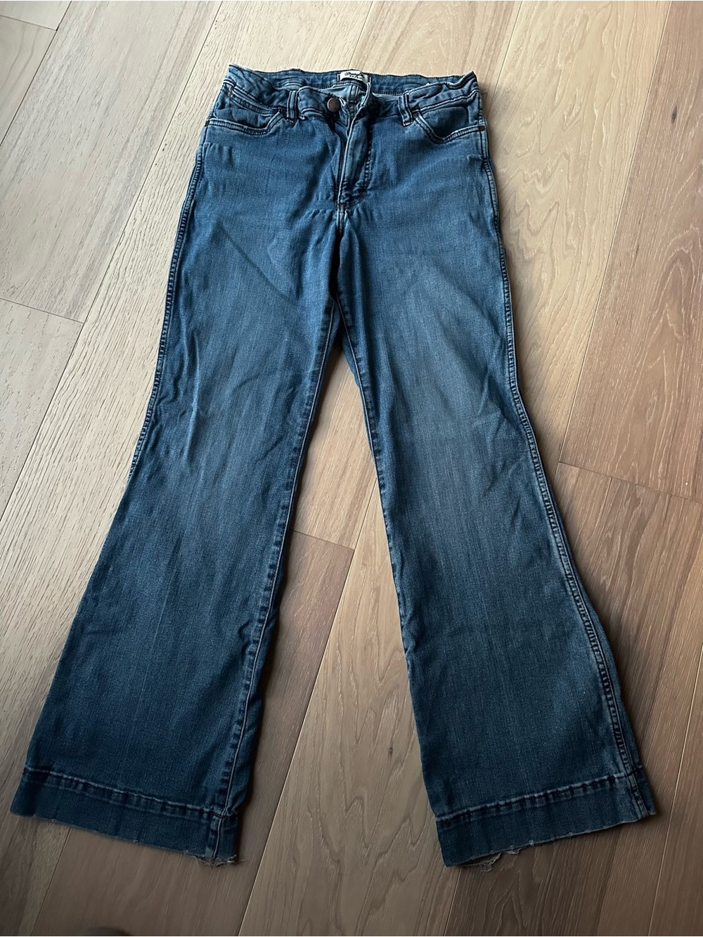 Wrangler Retro High Rise Dark Blue Trouser Jeans